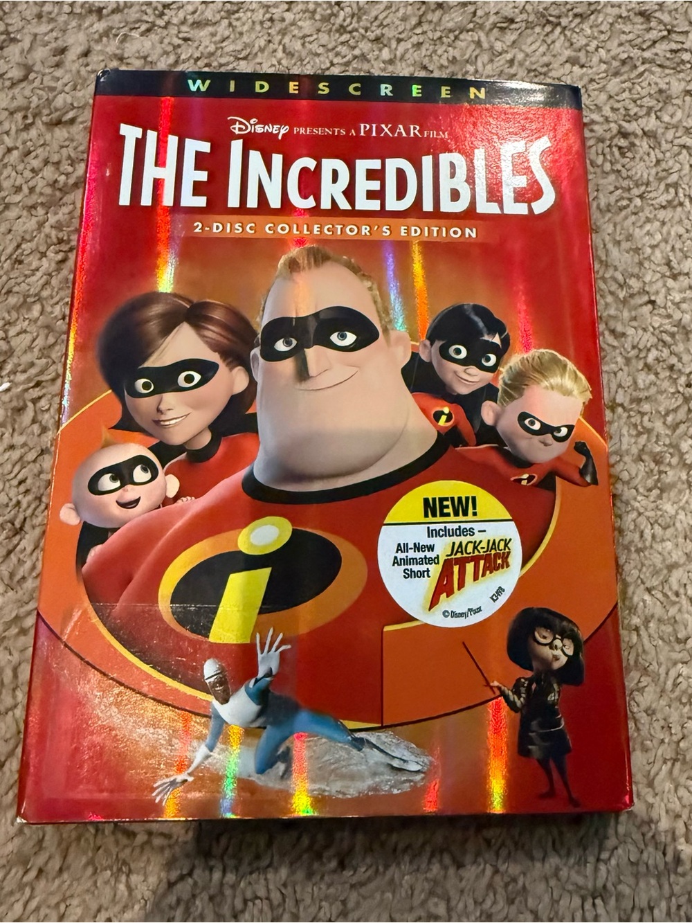 The Incredibles Kids Movie DVD - Red Collector's Edition